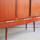 High 60's teak veneer sideboard with bar