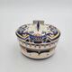 Pot avec couvercle en Porcelaine de Rouen