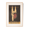 Affiche de voyage art déco Chartres - Cathédrales de France 86 x 123 cm