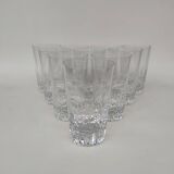 10 baccarat crystal goblets, Cassino model, circa 1970.