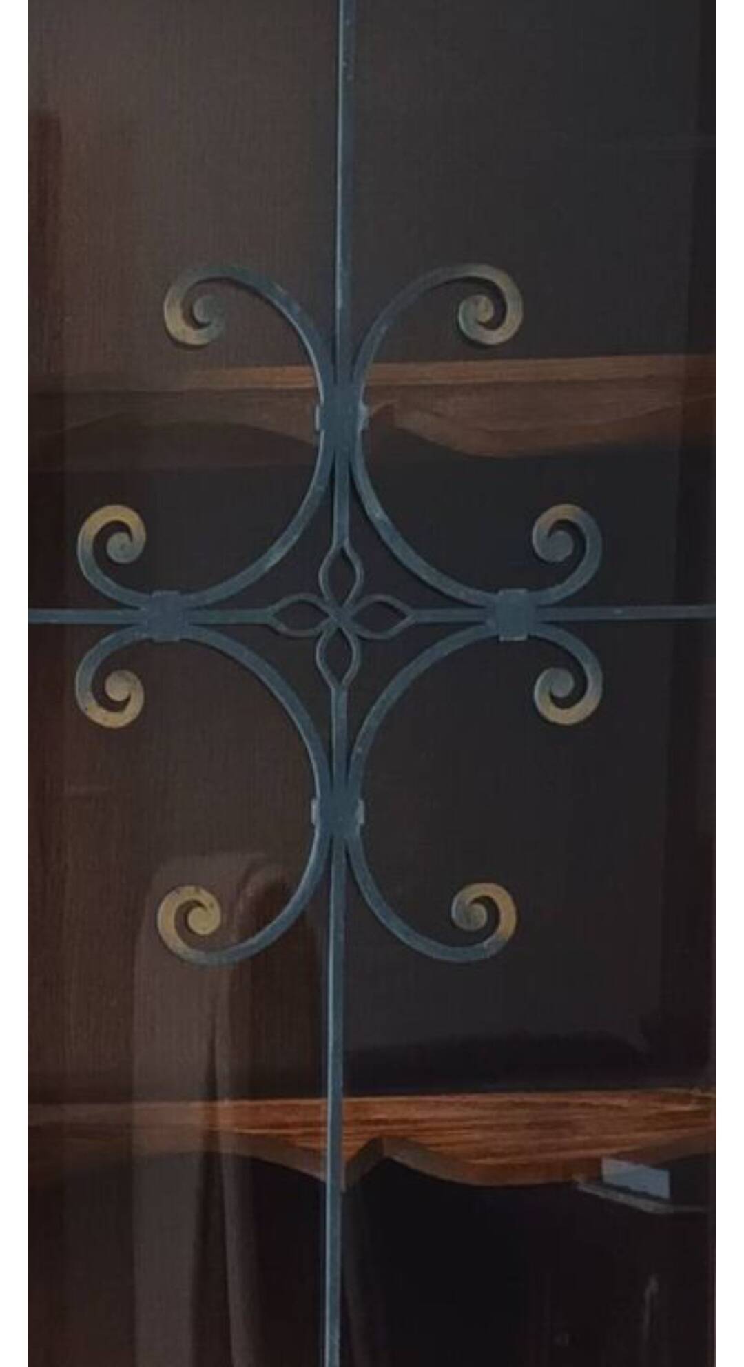 Oak display cabinet from the 20th century.