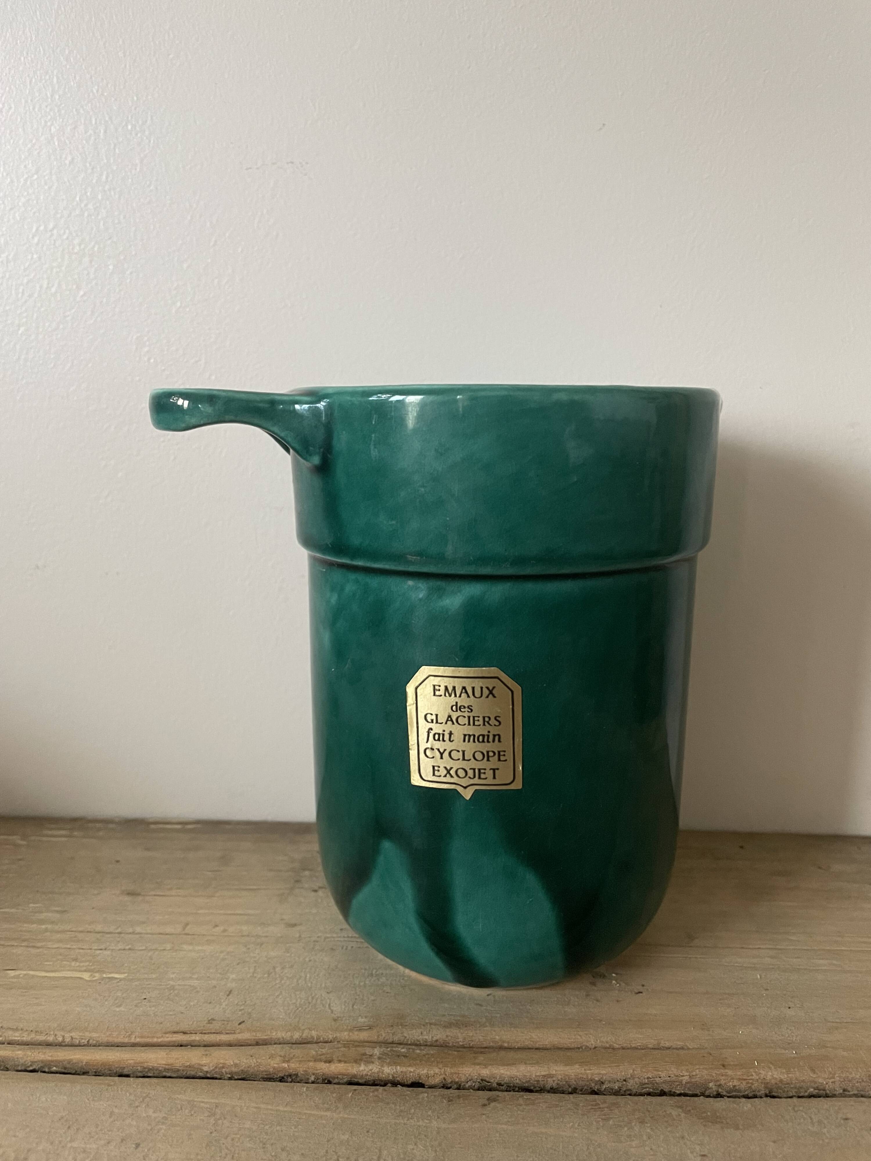 Glacier ceramic pitcher