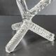 Lampe tripode vintage 1960 cristal