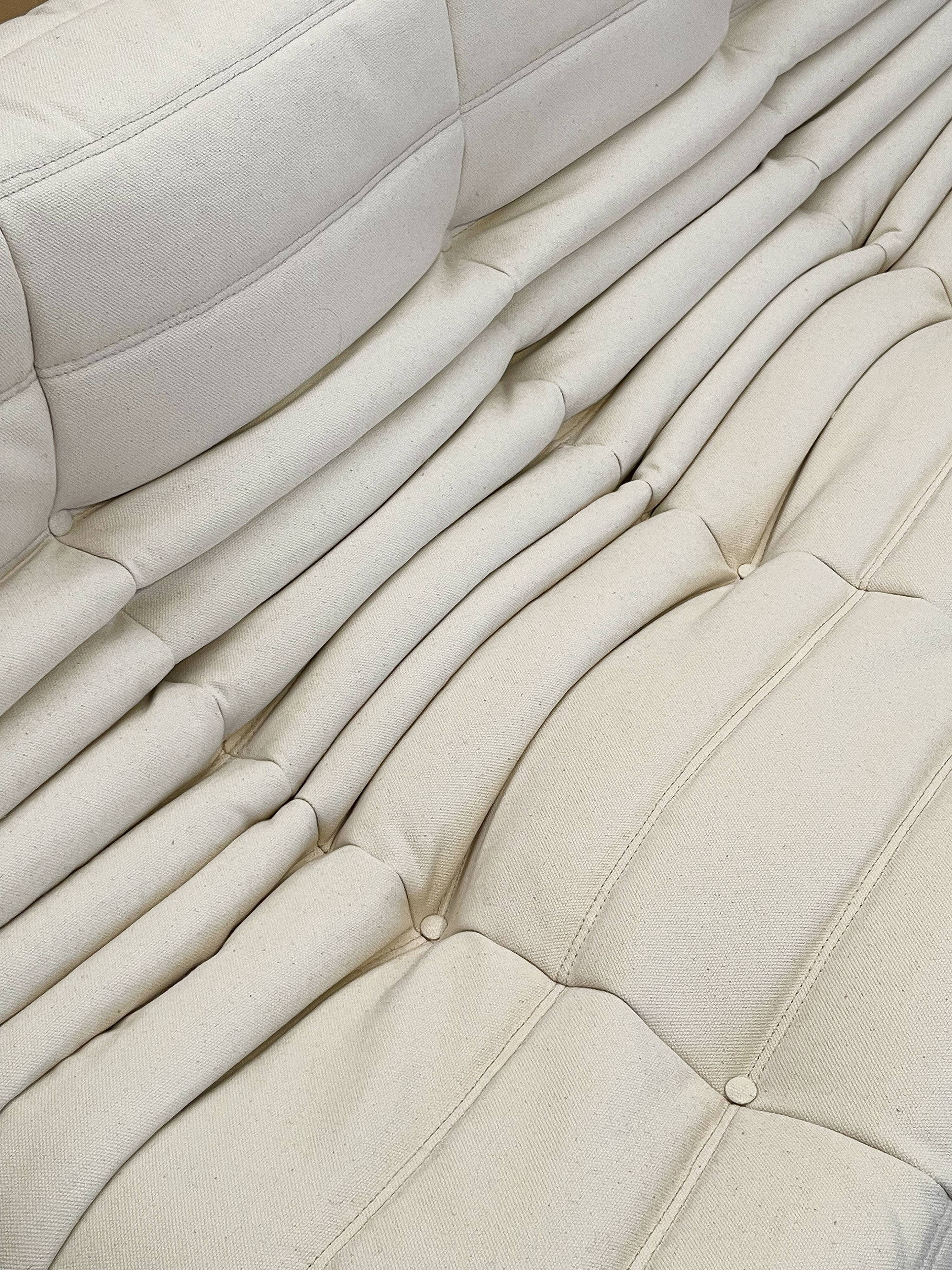 Togo 3-seater Ivory white Roset Michel Ducaroy