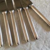 Product BHV set of 12 silver metal knives (6-6) 1960s Sola Holland
