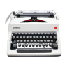 Machine à écrire Olympia SM9 blanche révisée ruban neuf 1970