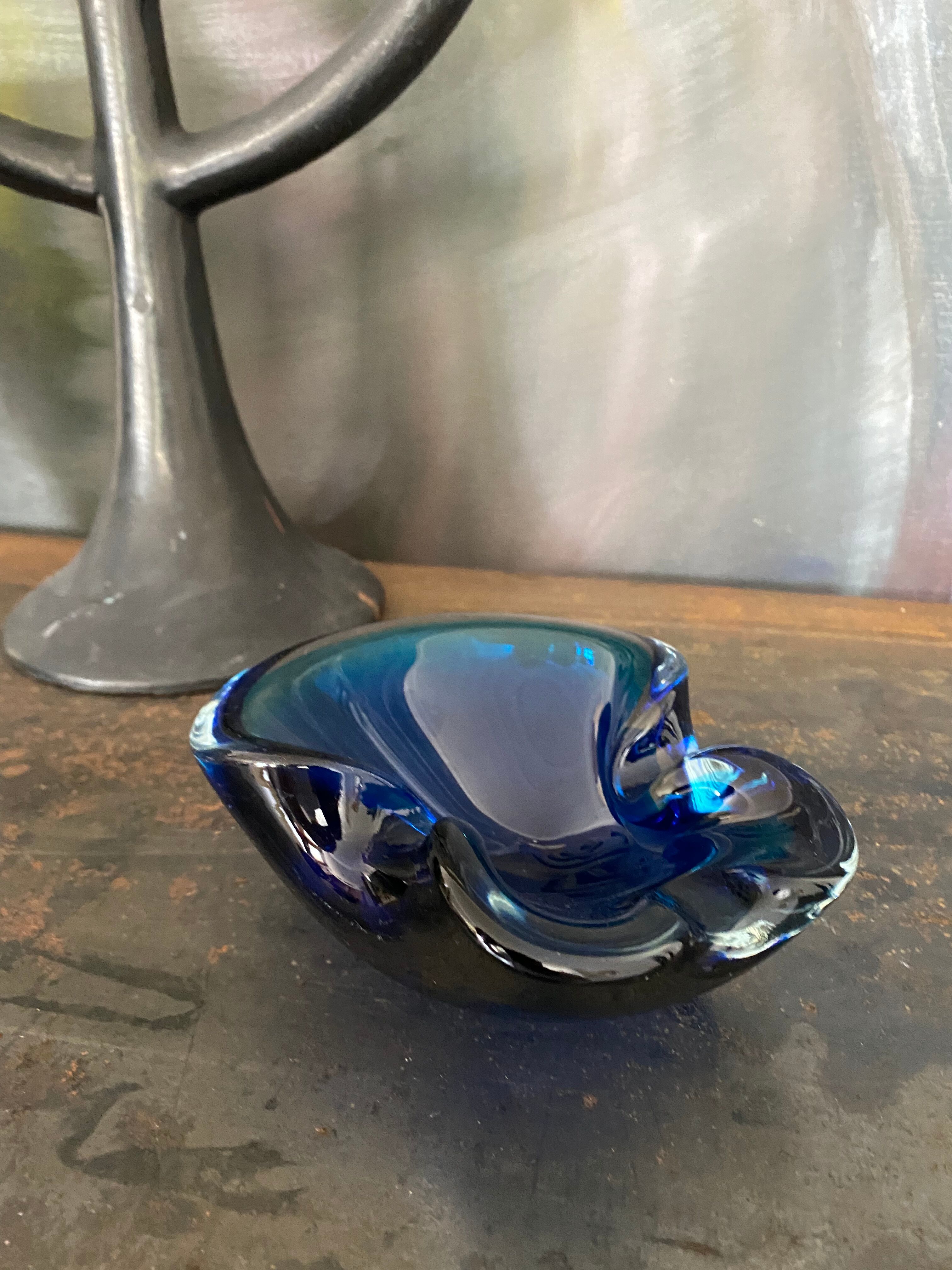 Cendrier verre de Murano vintage