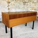Teak storage unit with metal legs Circa 70's
