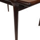 Table à manger vintage Topform en teck massif extensible 1960