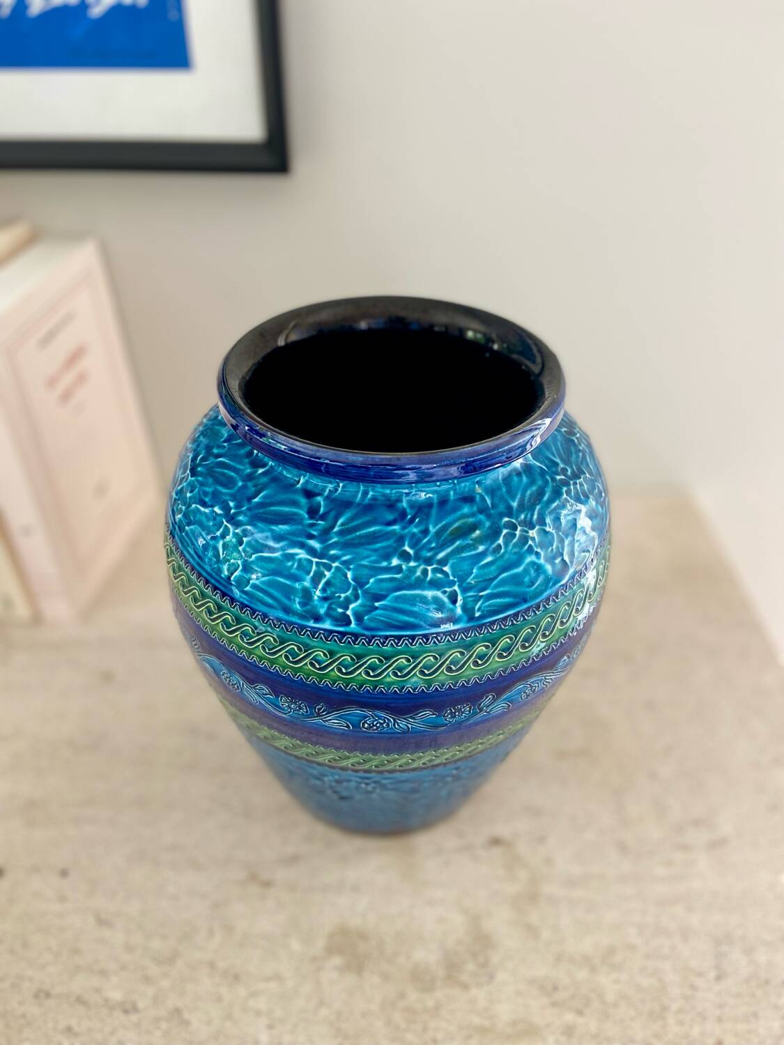 Aldo Londi glazed ceramic vase - 1960.
