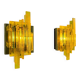 Pair of brutalist wall lights, Claus Bolby for Cebo Industri, Denmark, 1970.