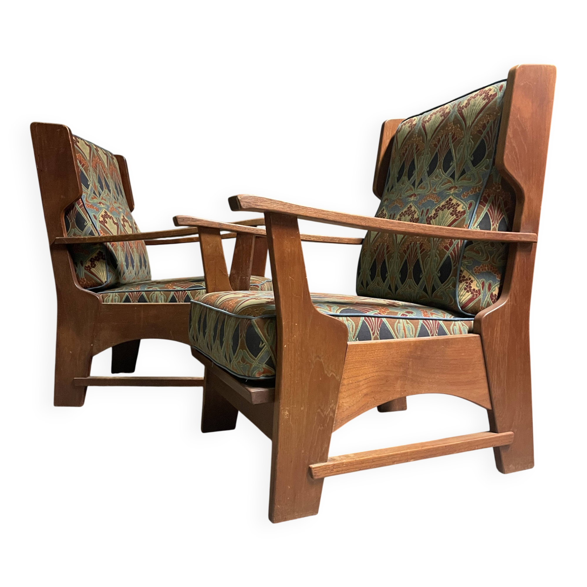 A pair of Bas van Pelt lounge chairs 1930's.