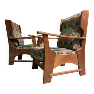 Paire de fauteuils lounge - van