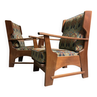 A pair of Bas van Pelt lounge chairs 1930's.