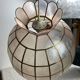 Mother-of-pearl and brass pendant light, 1970s