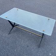 Glass coffee table
