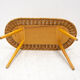 Table d'appoint en rotin du milieu du siècle par Jan Kalous pour ÚLUV, années 1960, Tchécoslovaquie