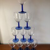 Vintage cobalt blue stemmed lenses