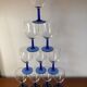 Vintage cobalt blue stemmed lenses