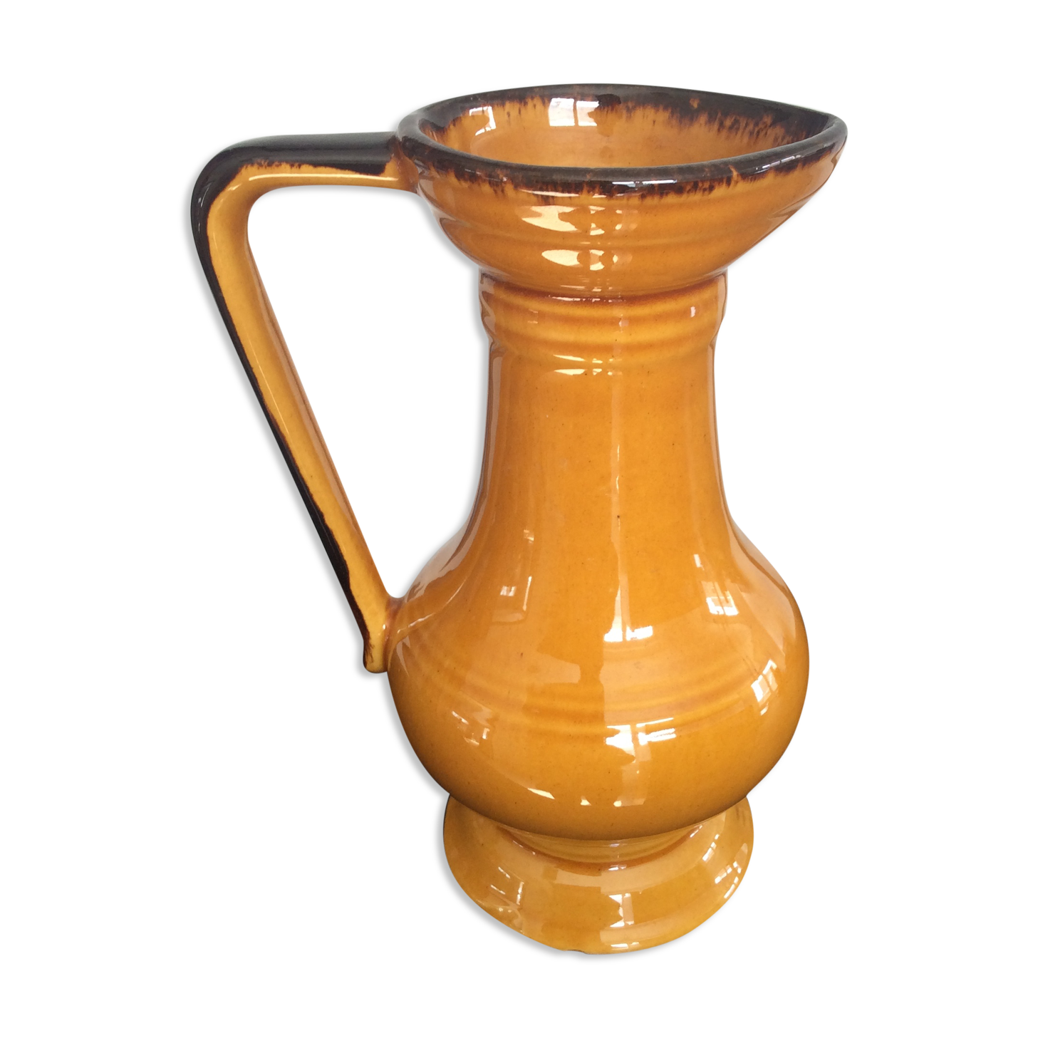 Vintage ceramic jug signed