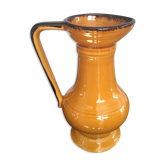 Cruche vintage en céramique émaillée signé
