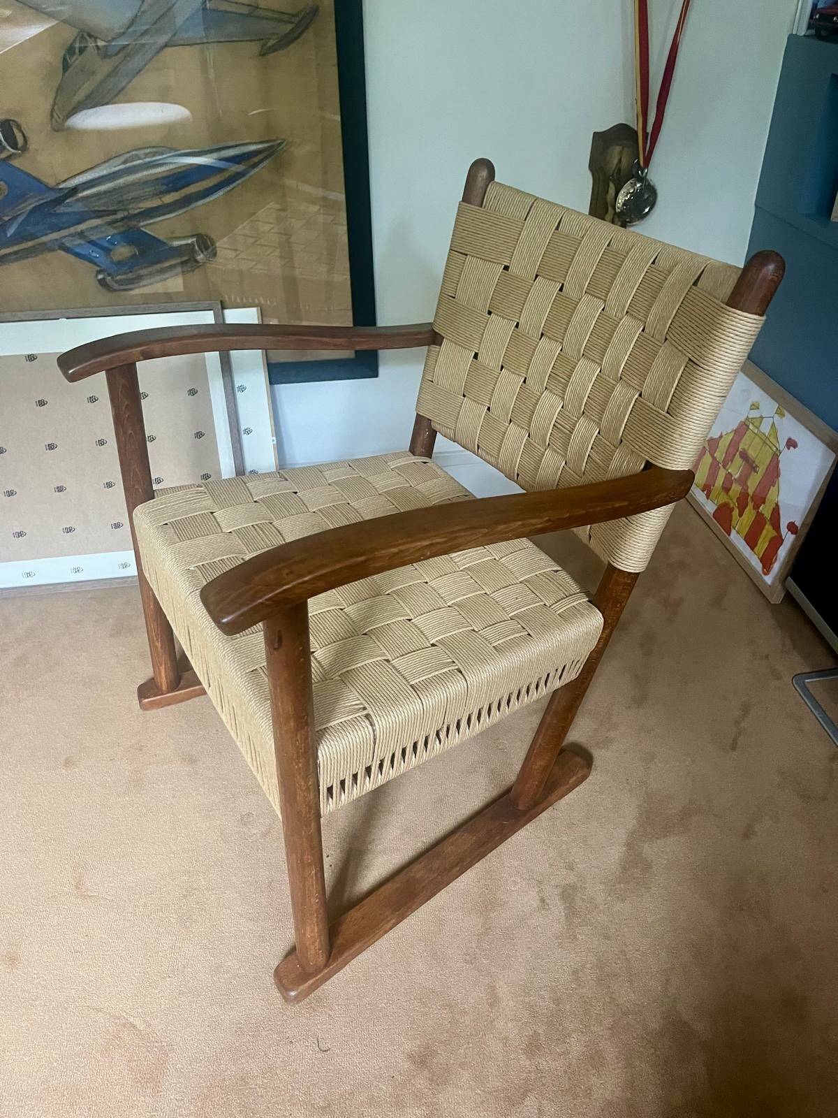 1940s armchairs by Frits Schlegel, Fritz Hansen Model 1641, Denmark 1