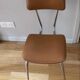Vintage 70s chrome metal tub chair