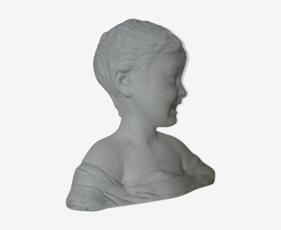 Buste enfant rieur d'après Donatello en biscuit de Sèvres