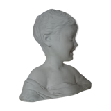 Laughing child bust after Donatello in Sèvres biscuit