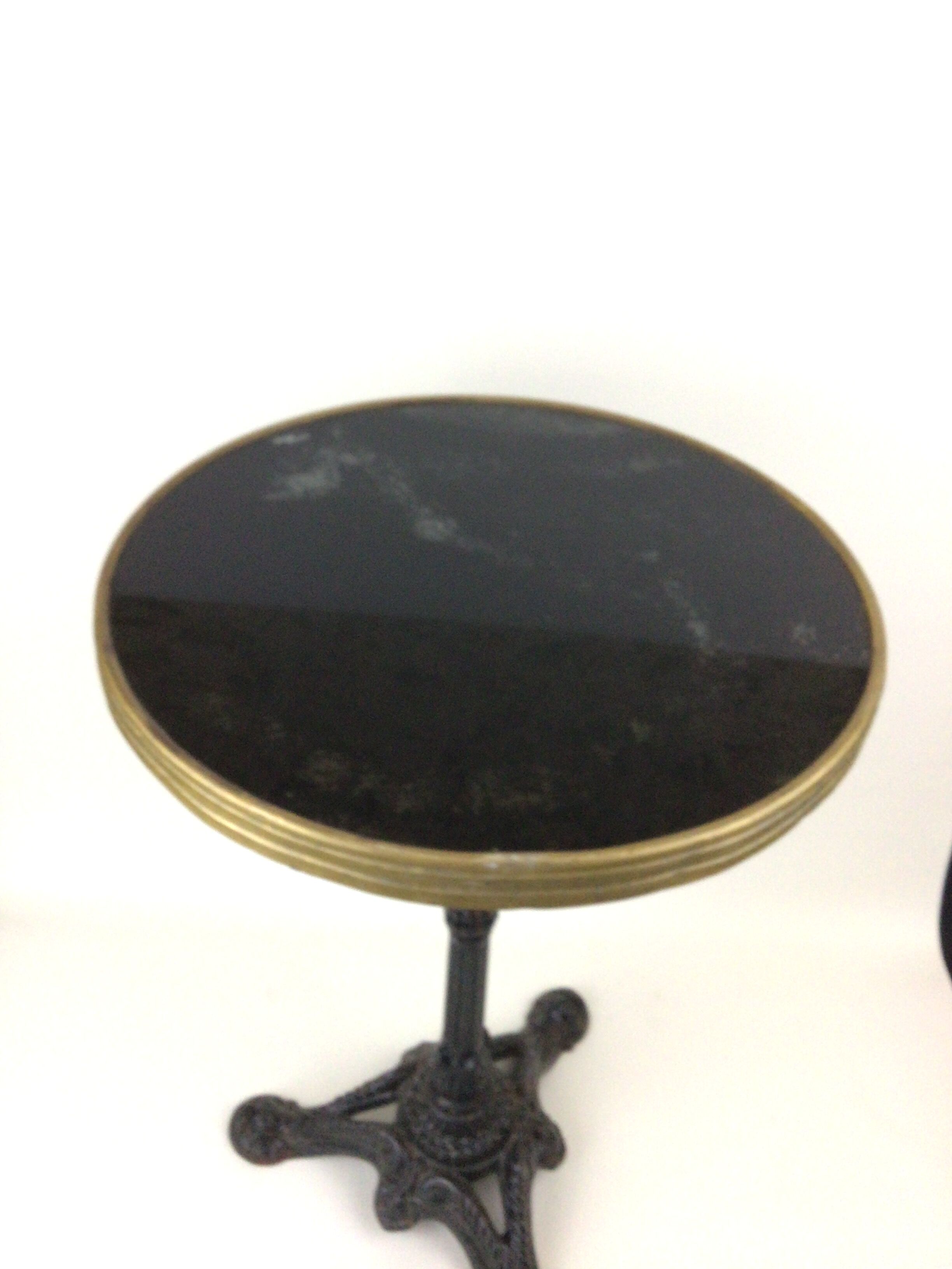 Bistro table cast iron legs