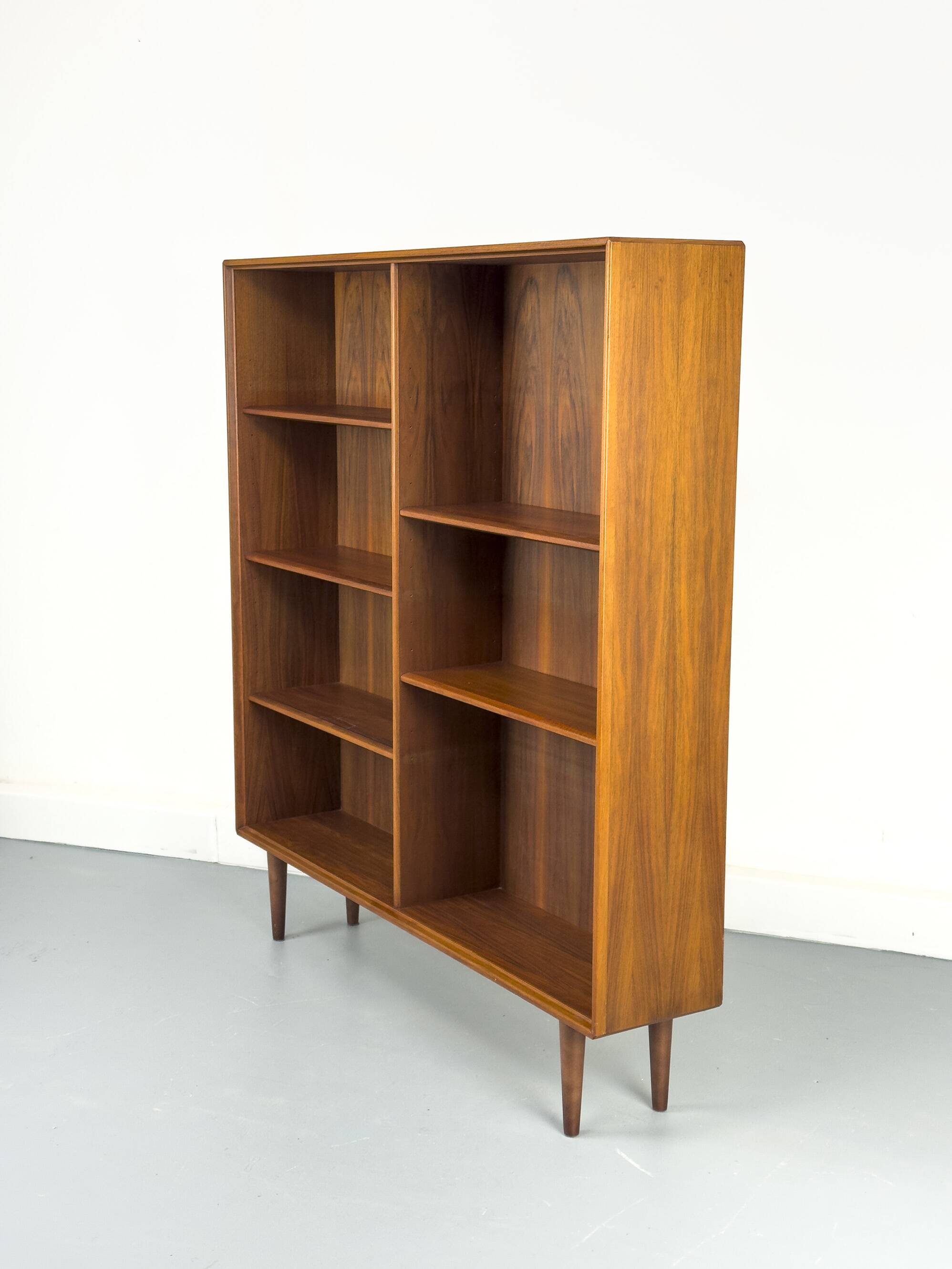 Large Walnut Bookcase by Bertil Fridhagen for Bodafors, 1969