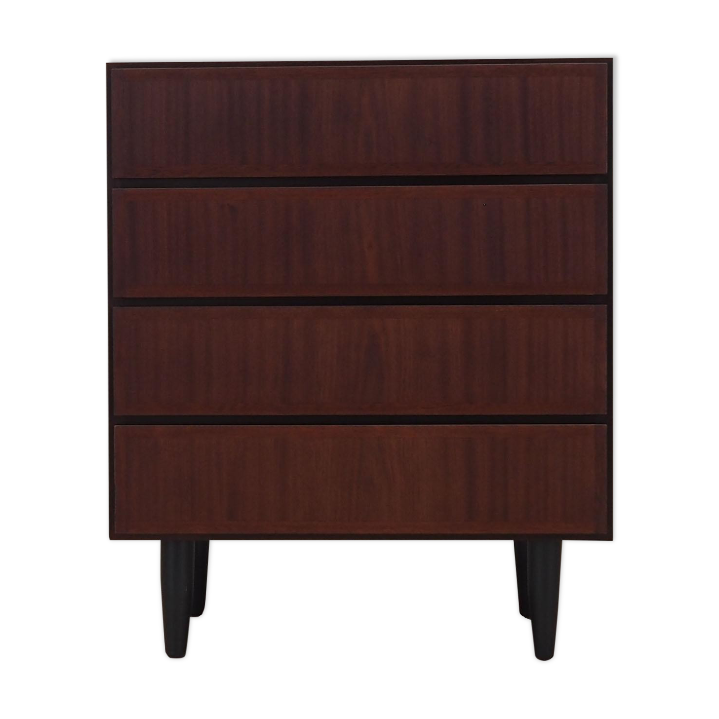 Mahogany chest of drawers, Danish design, 1970s, manufacture: Omann Jun