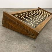 Portemanteau mural vintage bois 6 crochets style chalet