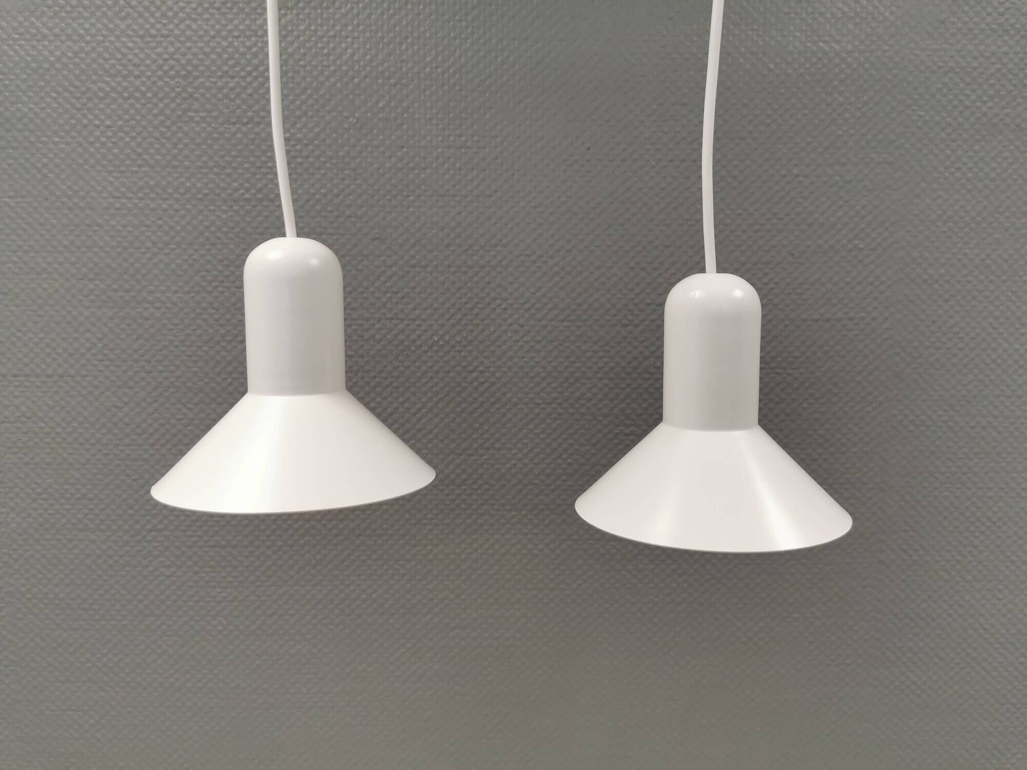 A pair of Confetti lamps designed by Claus Bonderup 1980s Denmark.