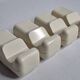 Set of 4 vintage "Space Age" coat hooks, 10 cm, 70s-80s