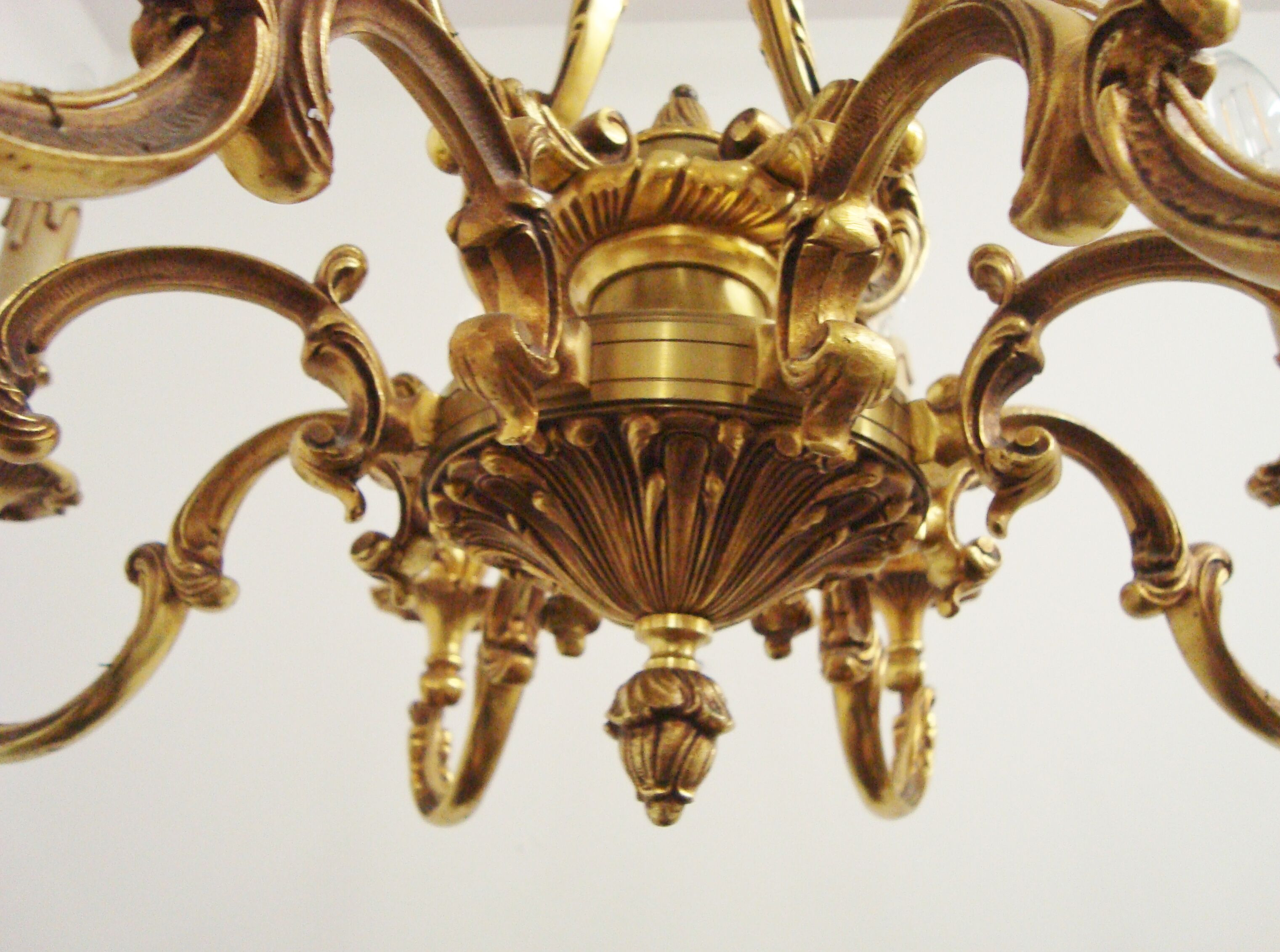 Antique bronze chandelier