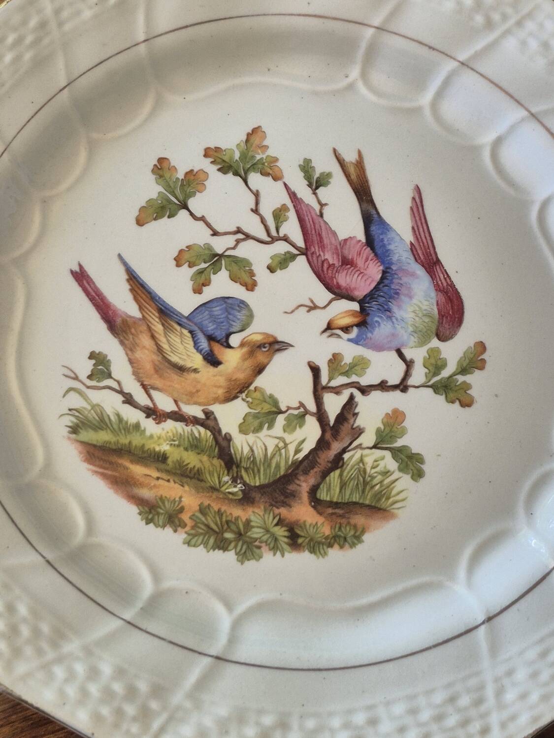 Bird dessert plates