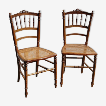 Pair of canne chairs