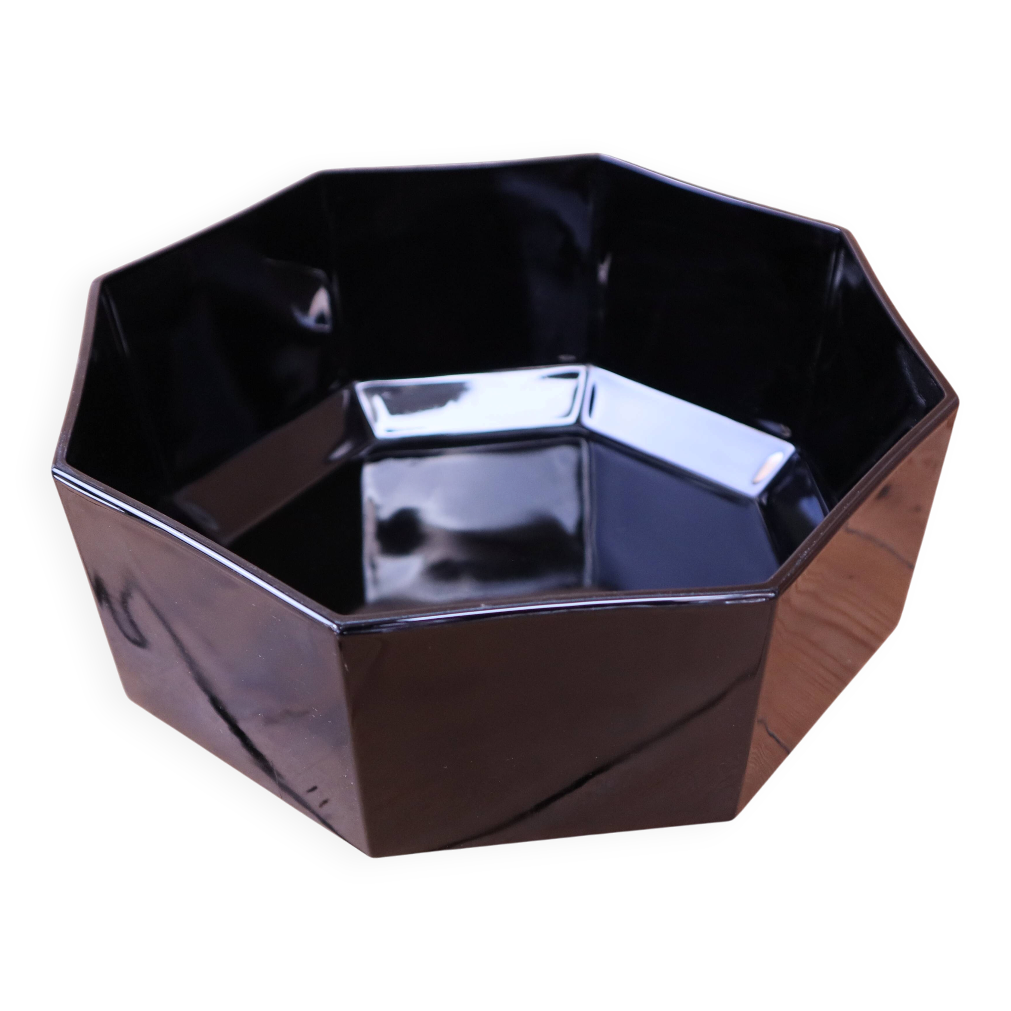 Large Arcoroc "Octime" salad bowl from the 1980s.