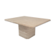 Table basse italienne en travertin, années 1980