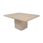 Italian Travertine Coffee Table, 1980s