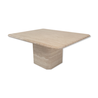 Italian Travertine Coffee Table, 1980s