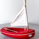 Wooden pond sailboat, model 200 from the French brand Tirot.
