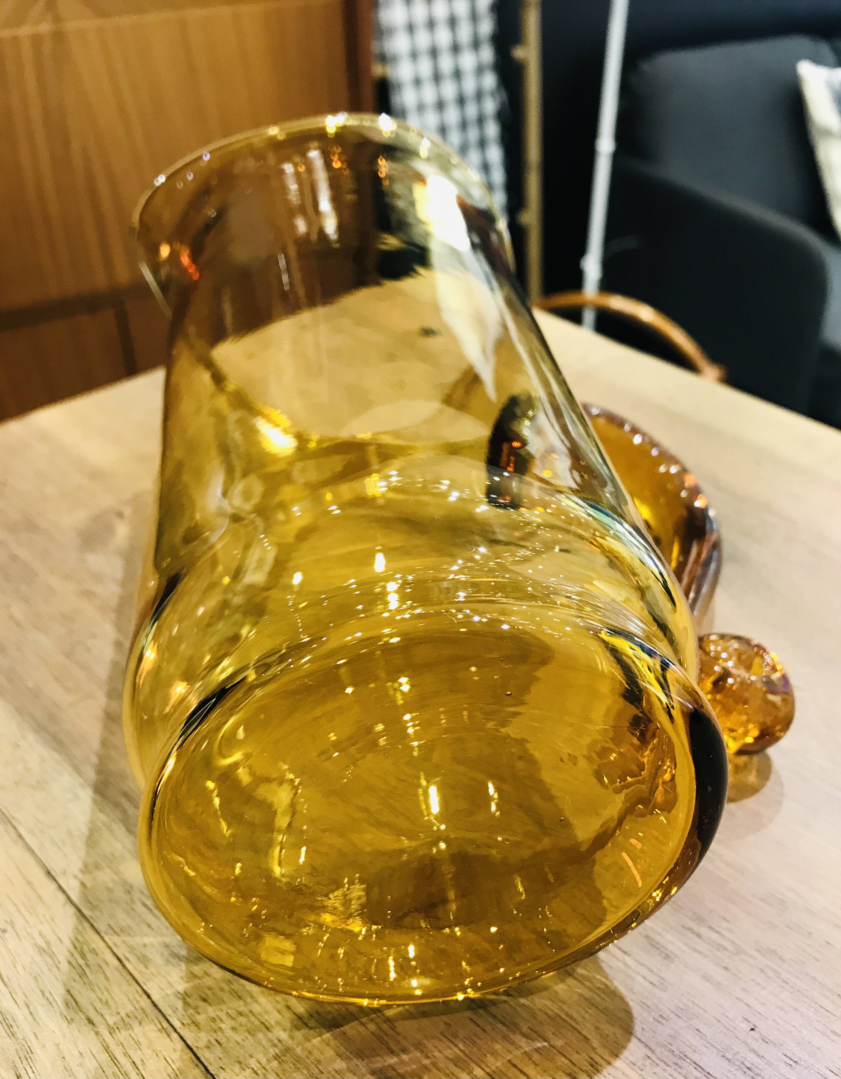 Blown glass pitcher Poland
