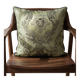 Neoclassical Medusa Medallion Cushion, Black Piped Jacquard Pillow Cover