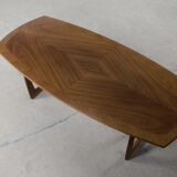 German walnut coffee table from Kondor Möbel, 1960