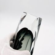 XXL Murano Sommerso Vase Alessandro Mandruzzato 27cm Grey Smoke