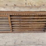Antique Burmese teak collector's wall display case