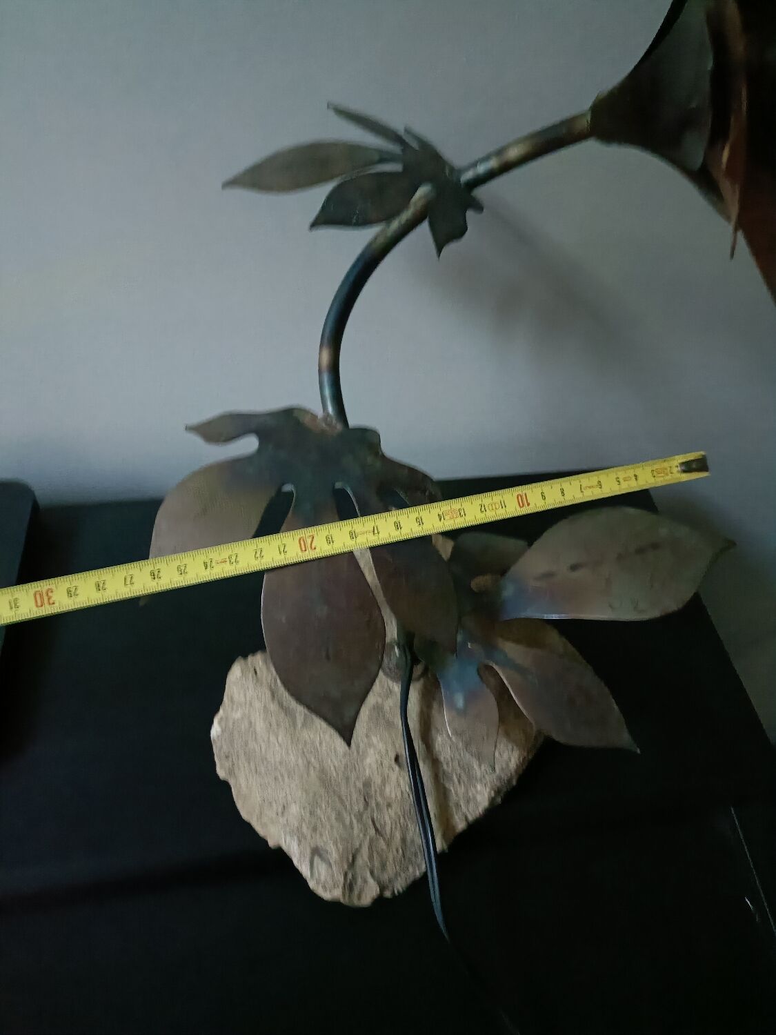 Flower lamp, Maison Jansen style, 1970s