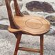 Ensemble de chaises et tabourets rustiques en chêne sculpté, 1950